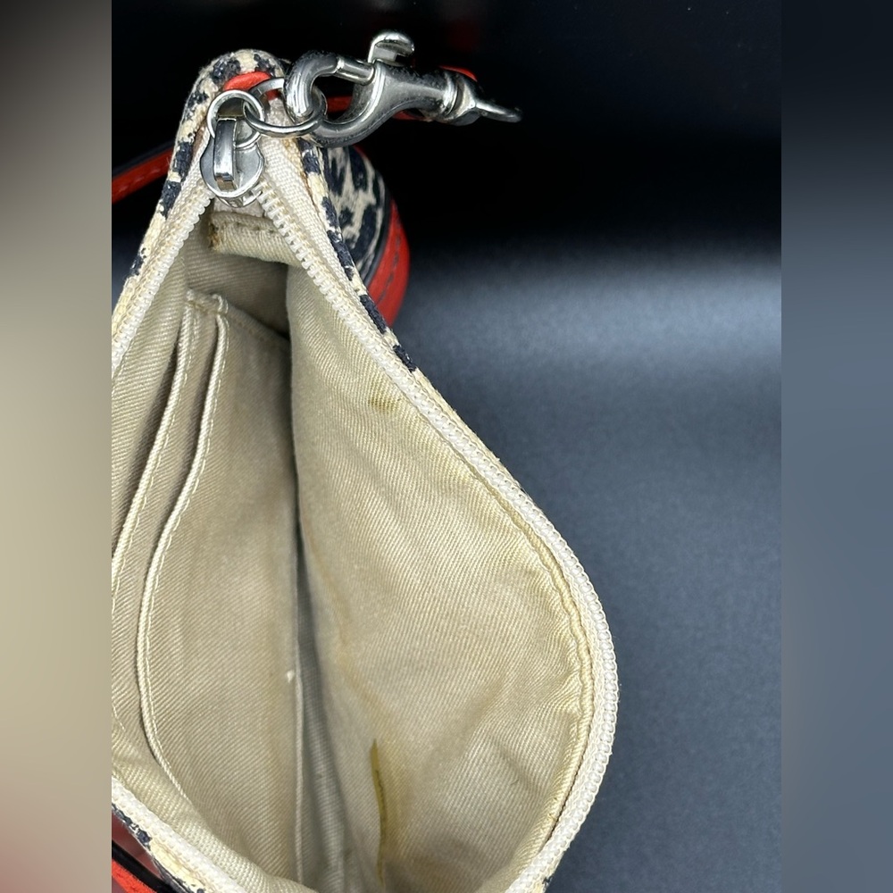 Coach Cheetah Print Wristlet with Red Leather Trim - Picture 5 of 8